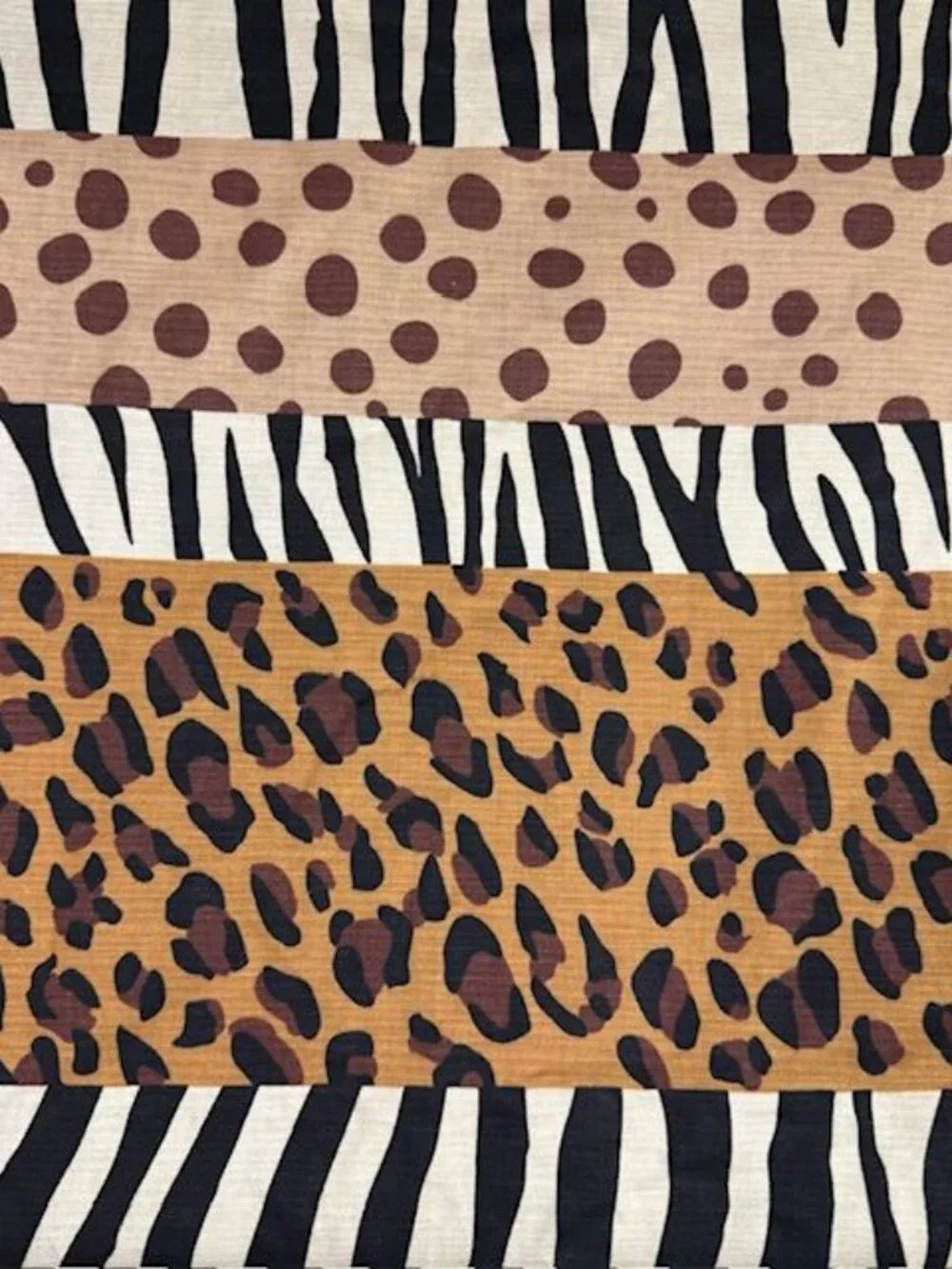 Creative Bath Animal Print Zebra Leopard Cheetah Heavy Cotton Shower Curtain